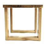 Origins Side Table - Leather Legs