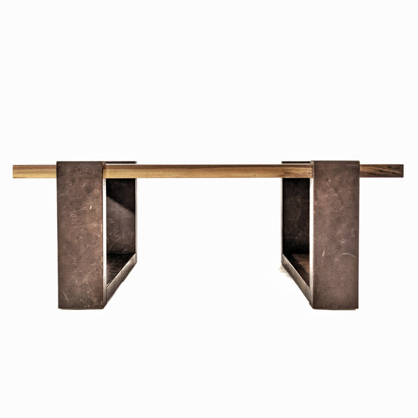 Origins Rectangular Cocktail Table - Leather