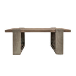 Origins Rectangular Cocktail Table - Leather