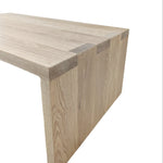 Waterfall Large Rectangular Cocktail Table - With Shelf