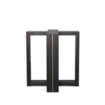 Origins Dining Pedestal - Brass Inlay