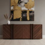 Custom 4 Door Credenza - Wood