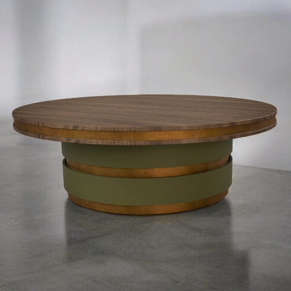 MCM round cocktail table