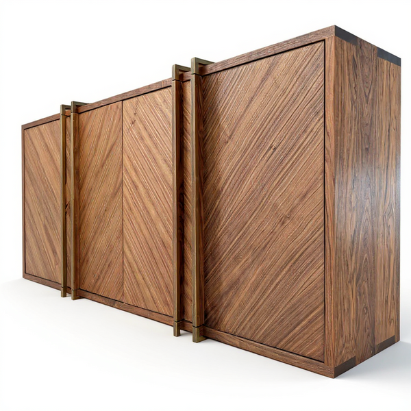 Custom 4 Door Credenza - Wood