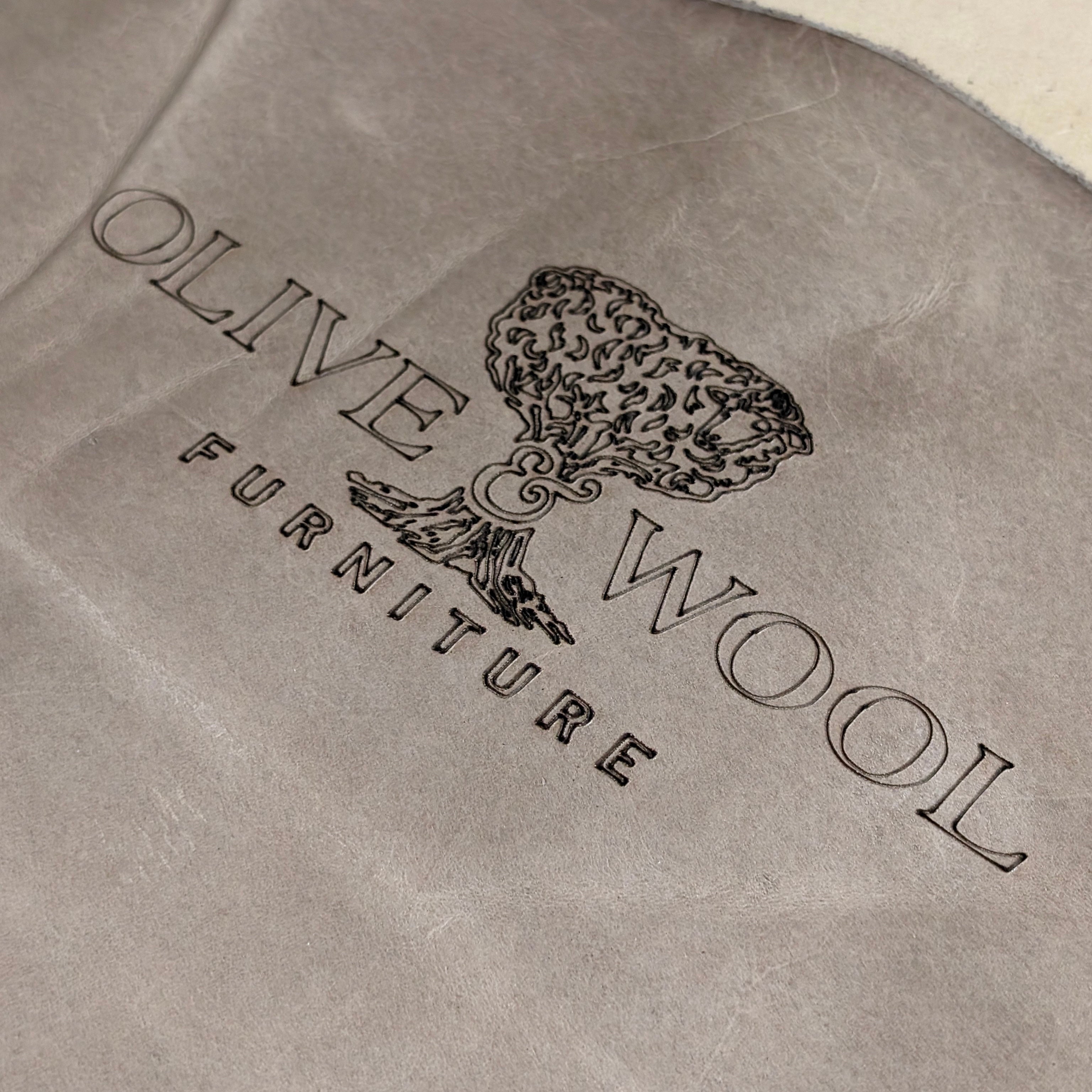 Laser Etched Patterns – Olive & Wool