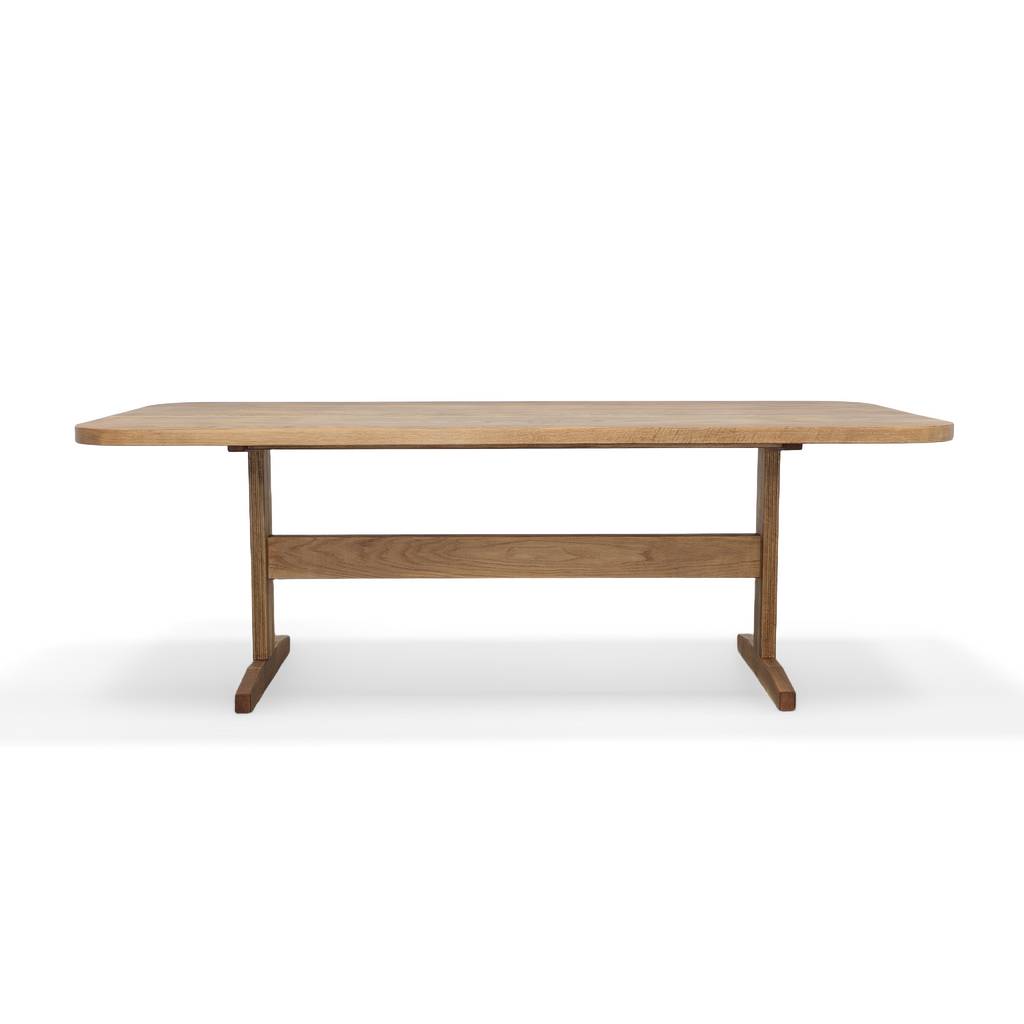 French Photographs 96" Dining Table - Wood Legs – Olive & Wool