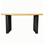 Pantheon Console Table - Leather Base