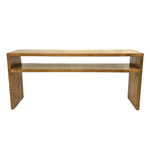 Waterfall Large Console - With Shelf