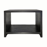 Waterfall Side Table - With Shelf