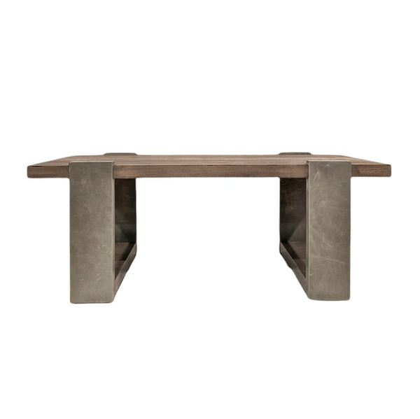 Origins Large Cocktail Table - Leather Legs