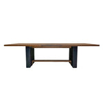 Pantheon 120" Dining Table - Leather Base