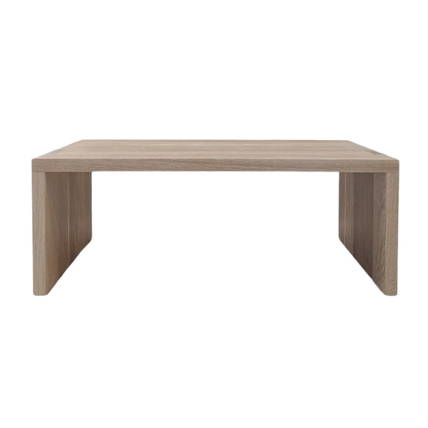 Waterfall Large Rectangular Cocktail Table - With Shelf