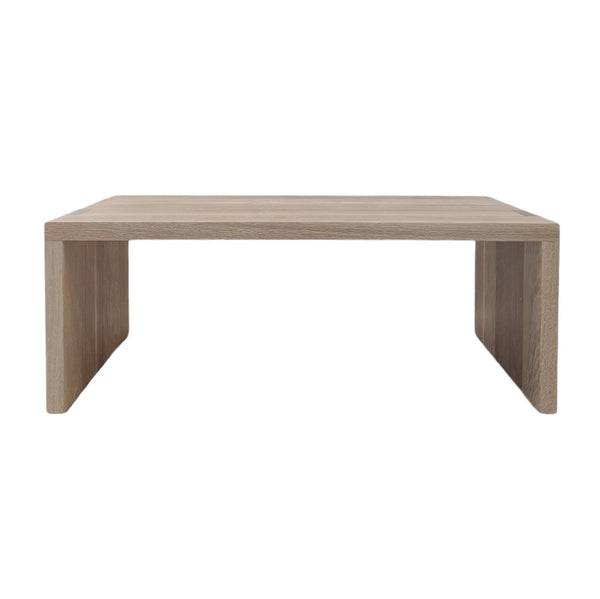Waterfall Rectangular Cocktail Table - With Shelf