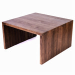 Waterfall Square Cocktail Table - With Shelf